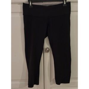 Lululemon Black‎ Crop Leggings Women's Athleisure Workout Yoga Pants